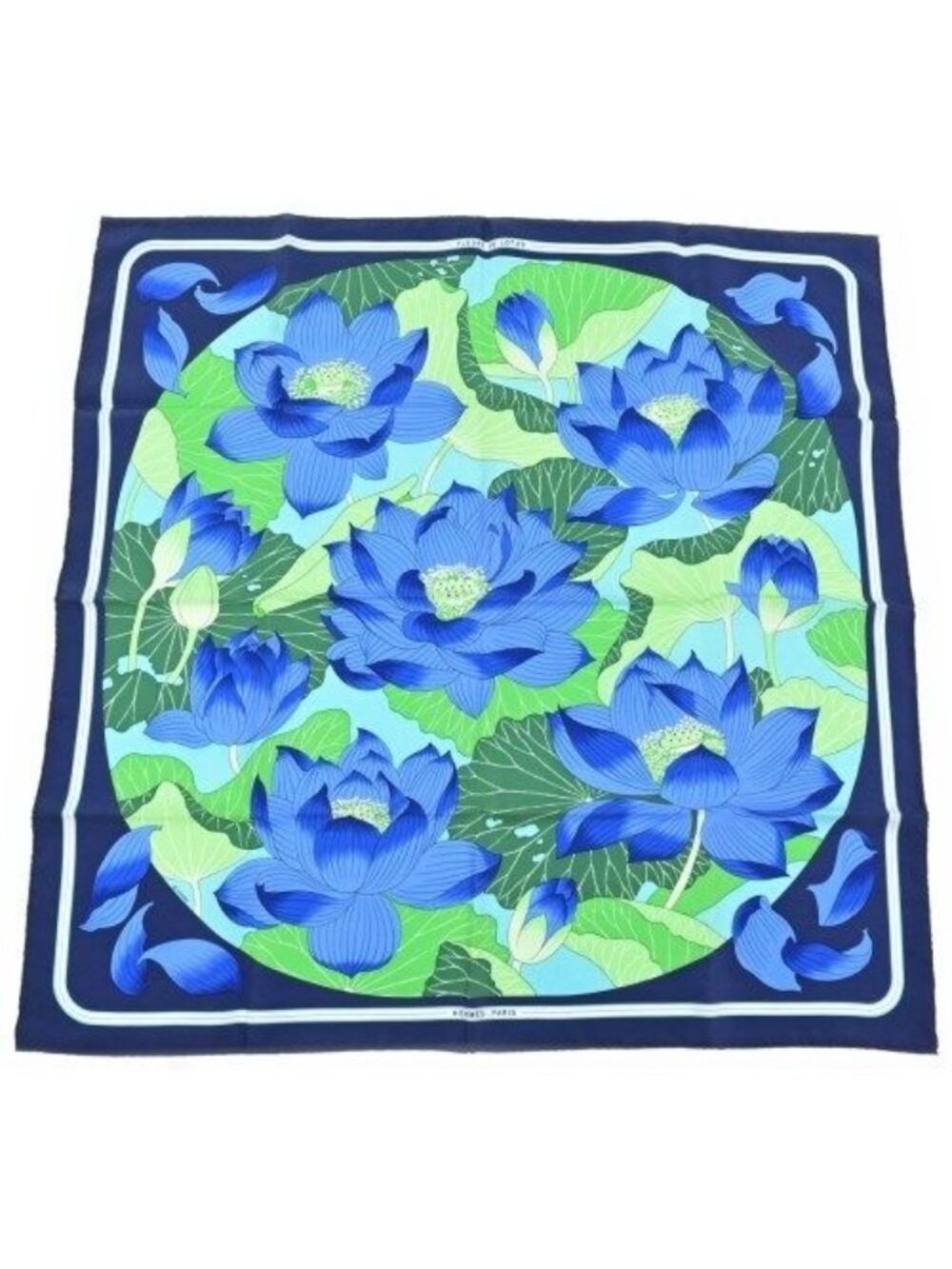 Hermes Bandana Scarf Blue